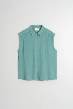 Lore Combined Shirt Jade Blue