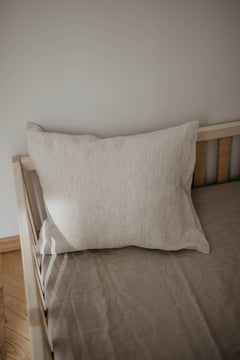 Natural Linen Pillowcase Stripes & Checks