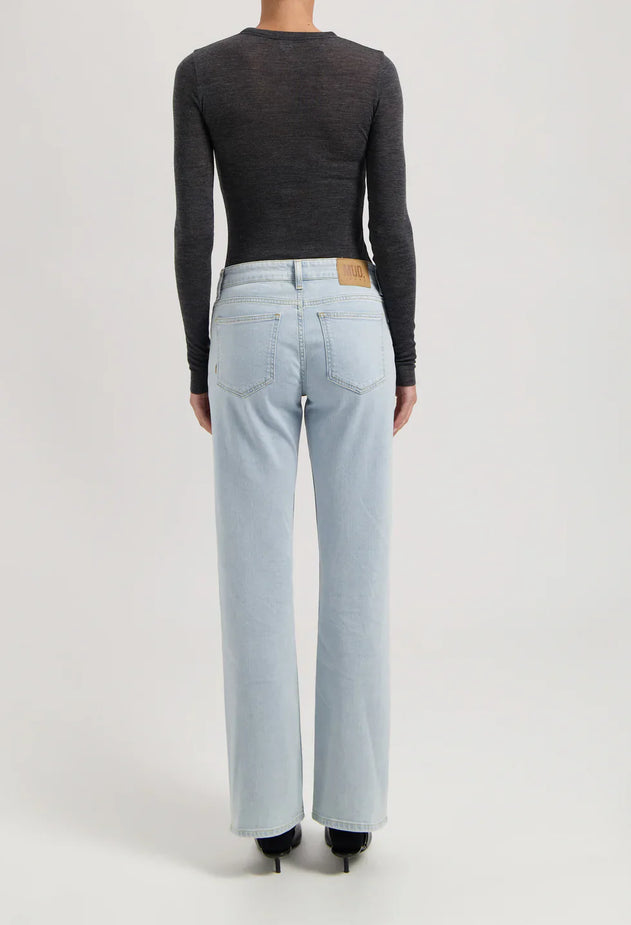 Carry Mid Straight Jeans Light Stone