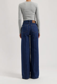 Sara High Loose Jeans Stone Indigo