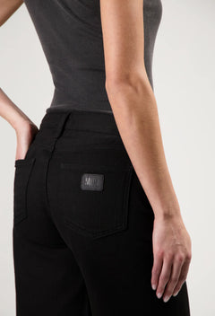Suzy Mid Denim Short BlackDip