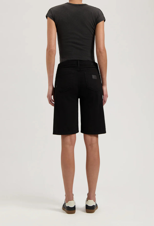 Suzy Mid Denim Short BlackDip