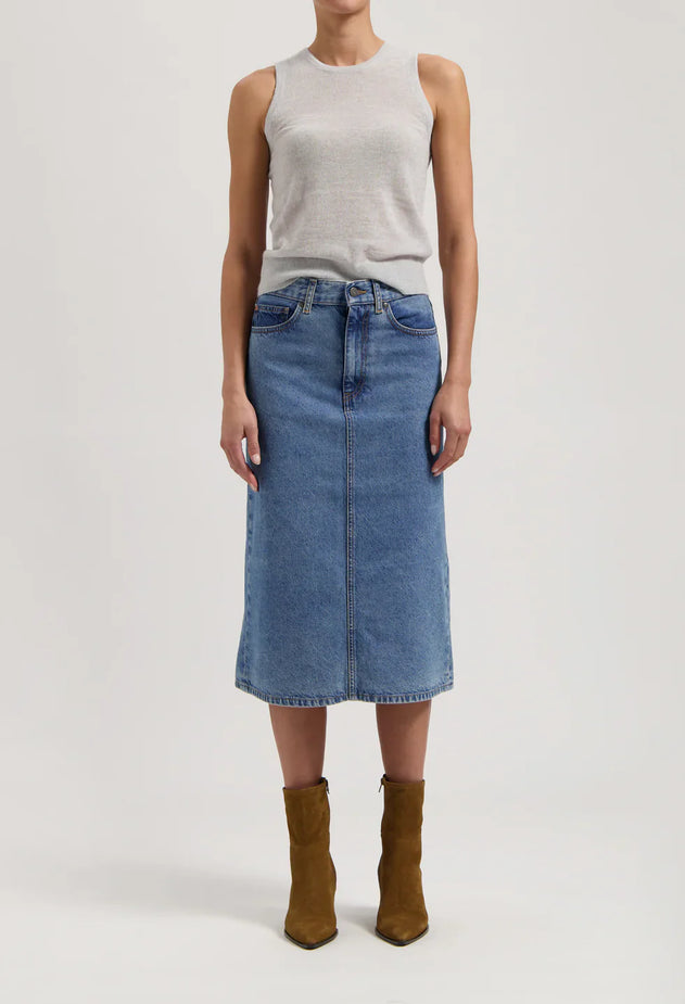 Gwen Spijker midirok Stone Vintage