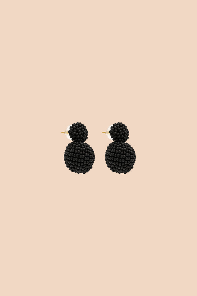 Zaida Earrings Black