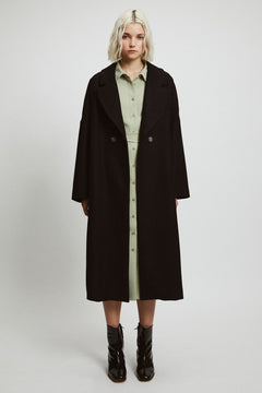 Cedar Wool Coat Black