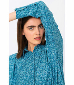 Lang oversized shirt met print van Melissani