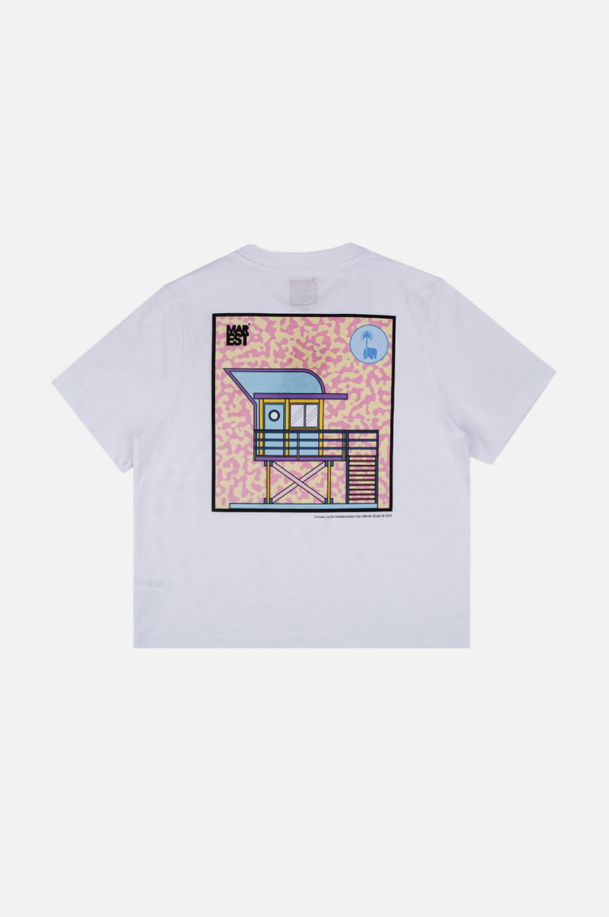 Dames Antonyo Marest x Trendsplant Art Hut T-shirt Wit