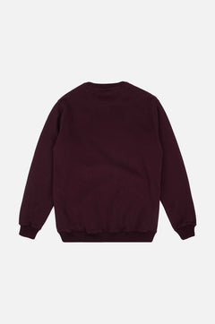 Organic Essential Sweater Wine Red