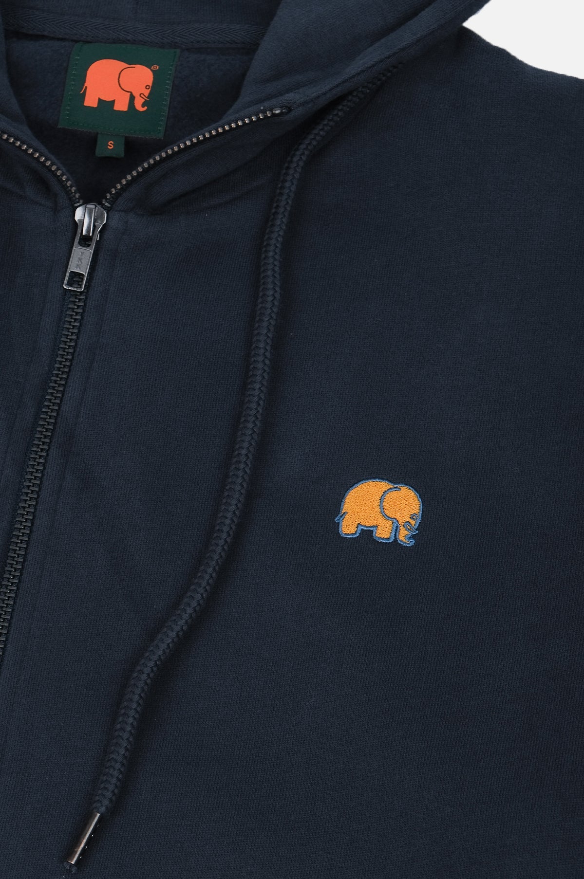 Organic Essential Oversized Zip Hoodie Trendsplant Blue