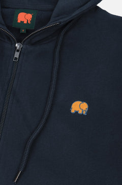 Organic Essential Oversized Zip Hoodie Trendsplant Blue