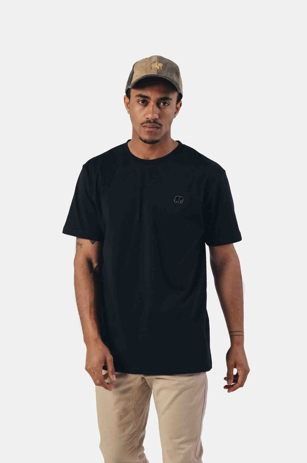 Organisch essentieel T-shirt zwart