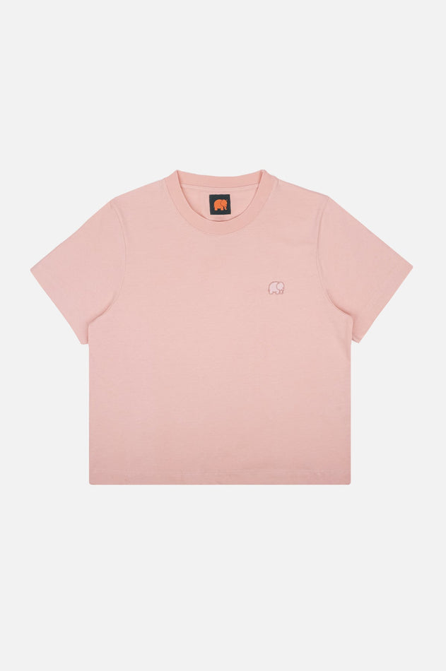 Dames Trendsplant Organic Essential T-shirt Pale Pink