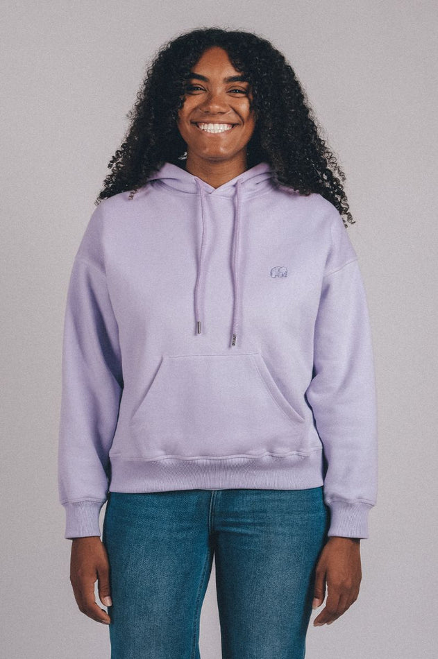 Trendsplant Organic Essential Oversized Hoodie Lavender