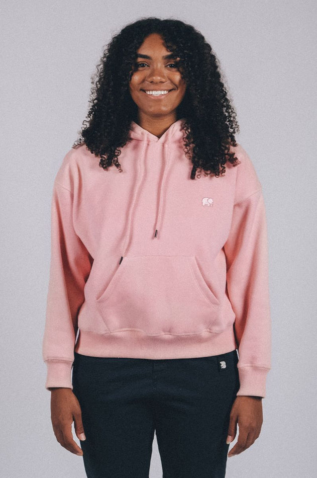 Trendsplant Organic Essential Oversized Hoodie Pale Pink