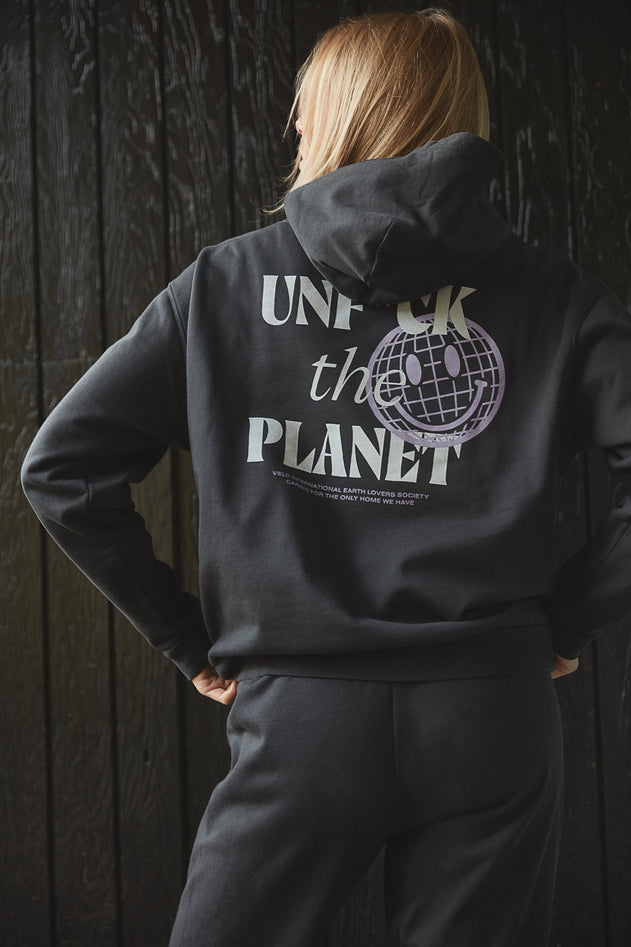 Jordaan Earth Lovers Hoodie Anthracite