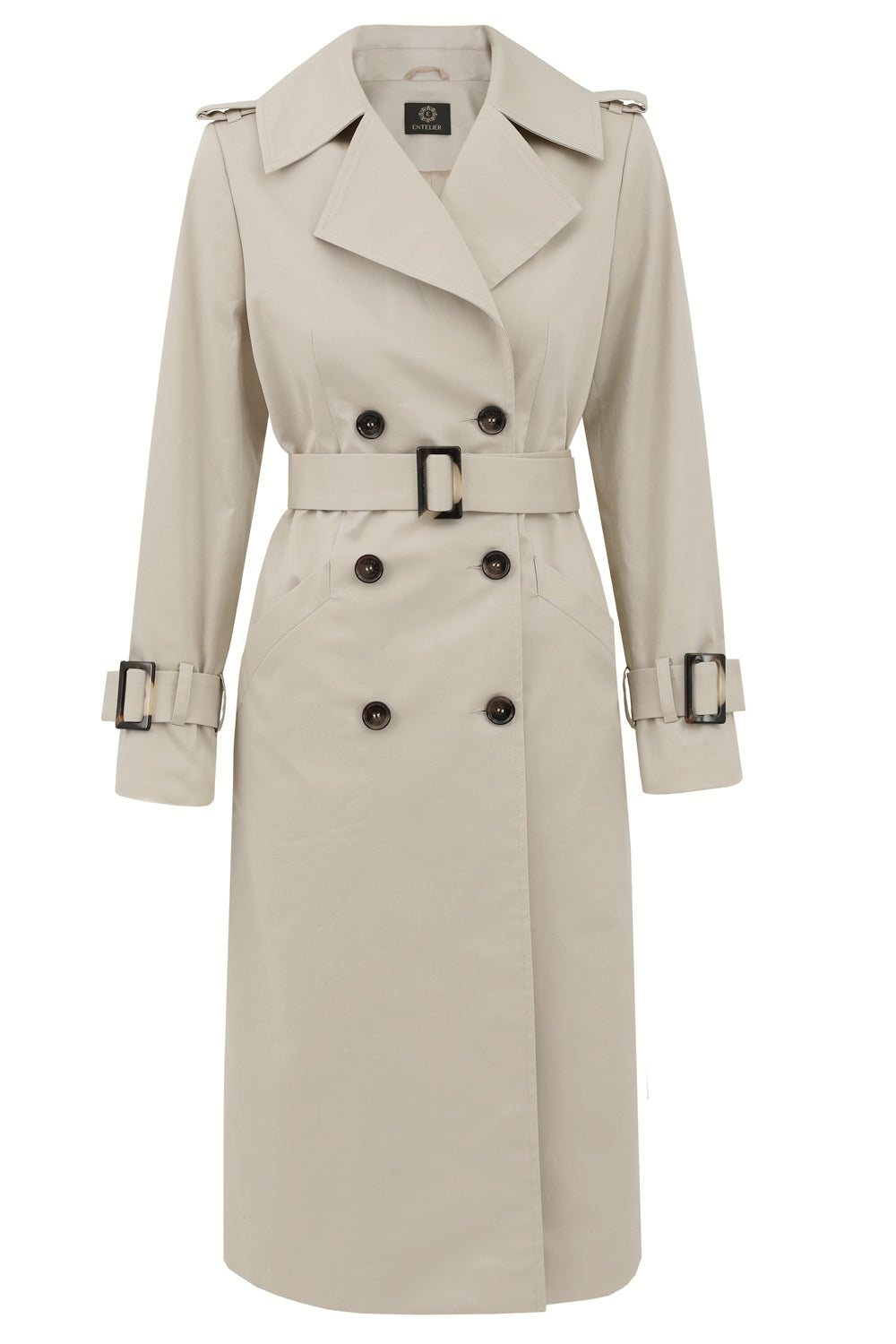 Lichte beige trenchcoat