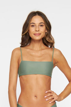 Sanur Bandeau Bikini Top Army