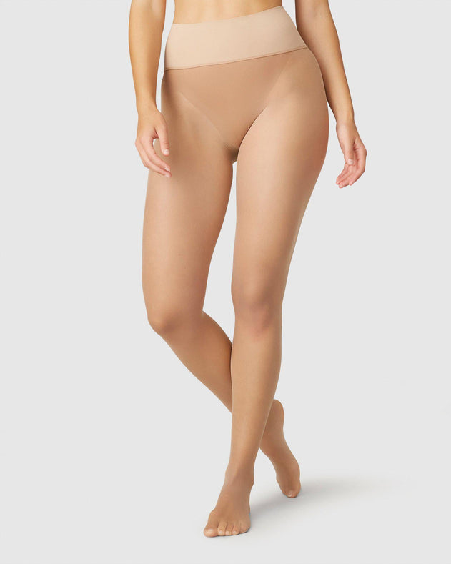 Beata Seamless Tights Beige