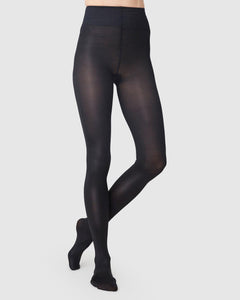 Sanna Glossy Tights Black