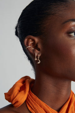 Shiny Moon Single Earring