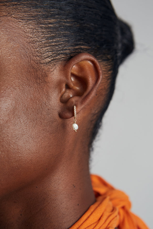 Shiny Pearl Single Earring