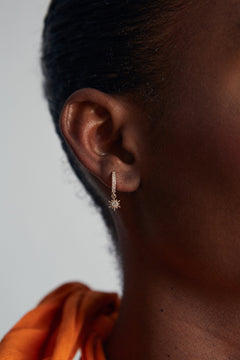 Shiny Star Single Earring Gold