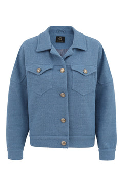 Enteliér Tweed jasje blauw