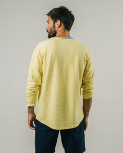 Unisex longsleeve t-shirt geel