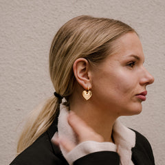 Heart Golden Earrings