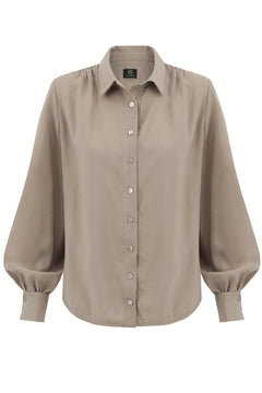 Noel Button-up Shirt Beige