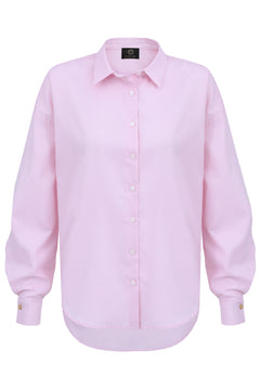 Klassiek oversized shirt roze