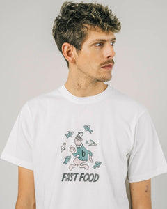 Fast Food T-shirt wit
