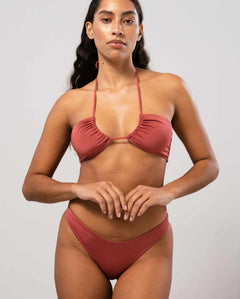 Bandeau Bikini Top Dusty Rose