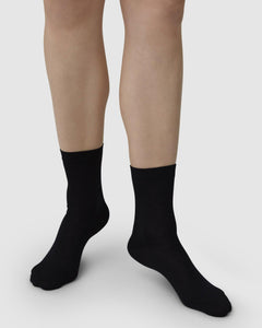 Johanna Wool Socks Black