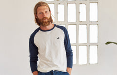 Likuri Long Sleeved T-Shirt Natural White And Navy