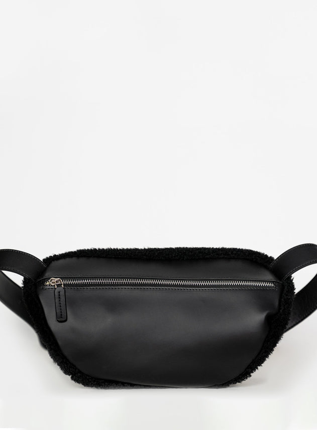 Heuptas XL Django Shearling Zwart