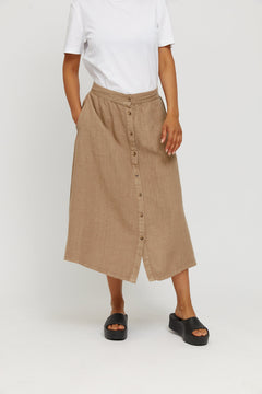 Lorette Linen Skirt