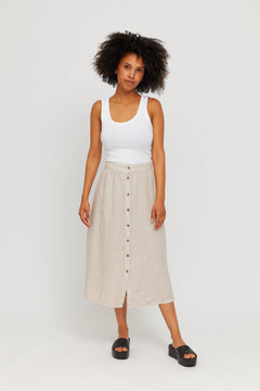 Lorette Linen Skirt