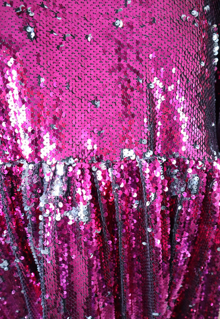 Dishy Dress Pink Sequin