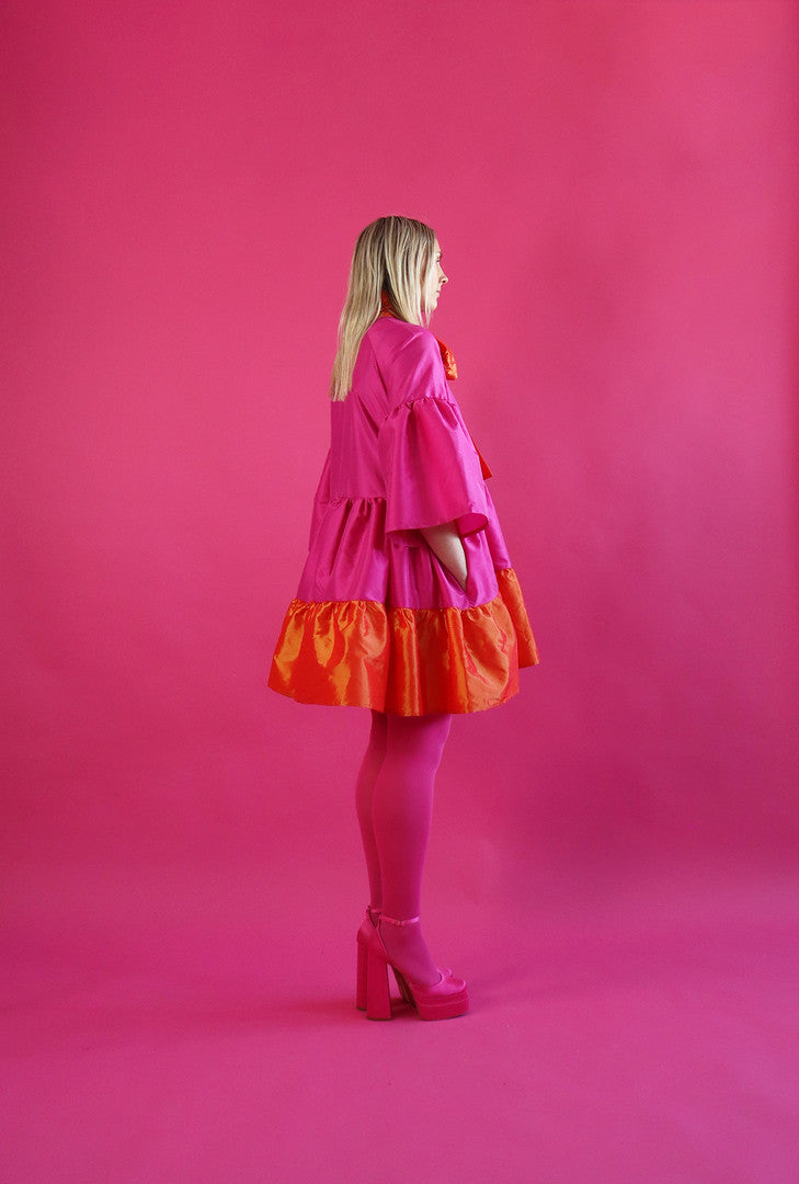 Lush Mini Dress Pink/Orange