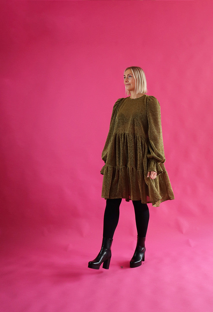 Dishy Dress Glitter Gold