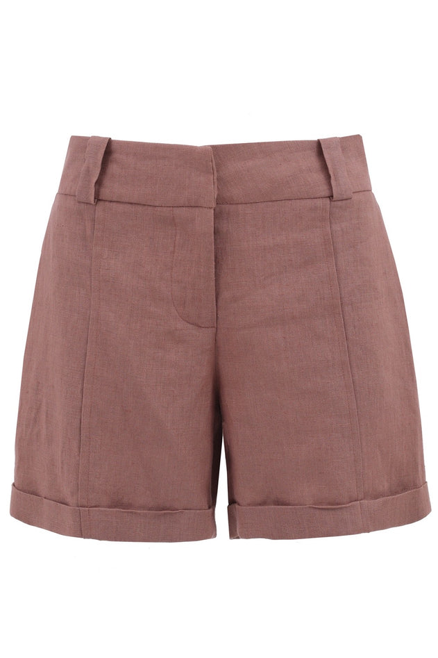 Cassis Linnen Set Licht Chocolade