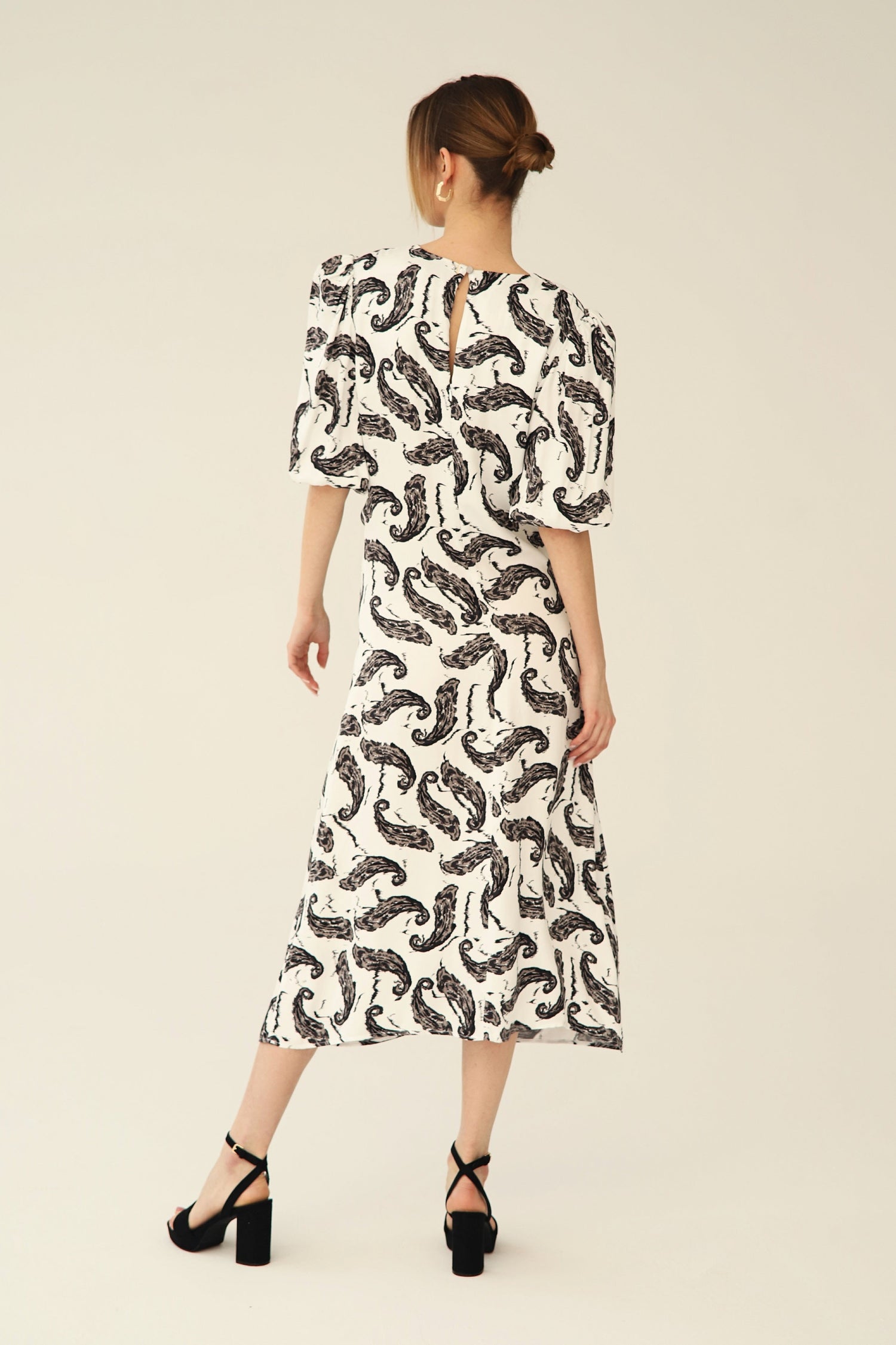 Layla White Paisley Dress