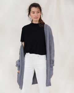 Jurgis Wool Cardigan Gray