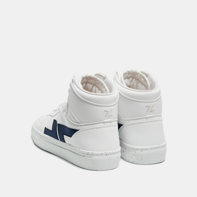 Alta Sneakers Wit / Marineblauw