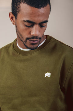 Organic Essential Sweater Fir Green