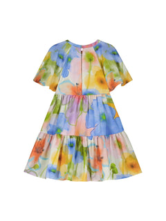 Kids' Bouquet Dress Yellow/Blue