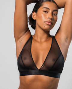 Plunge Bralette Mesh Mania