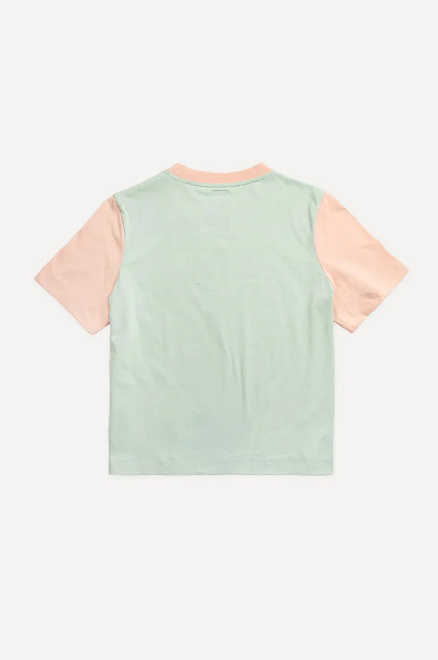 Women's Color Block T-Shirt Mint Green