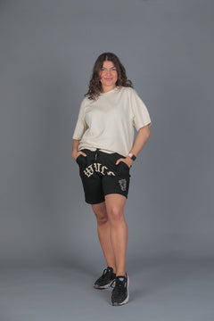 Black Rose College Shorts Black